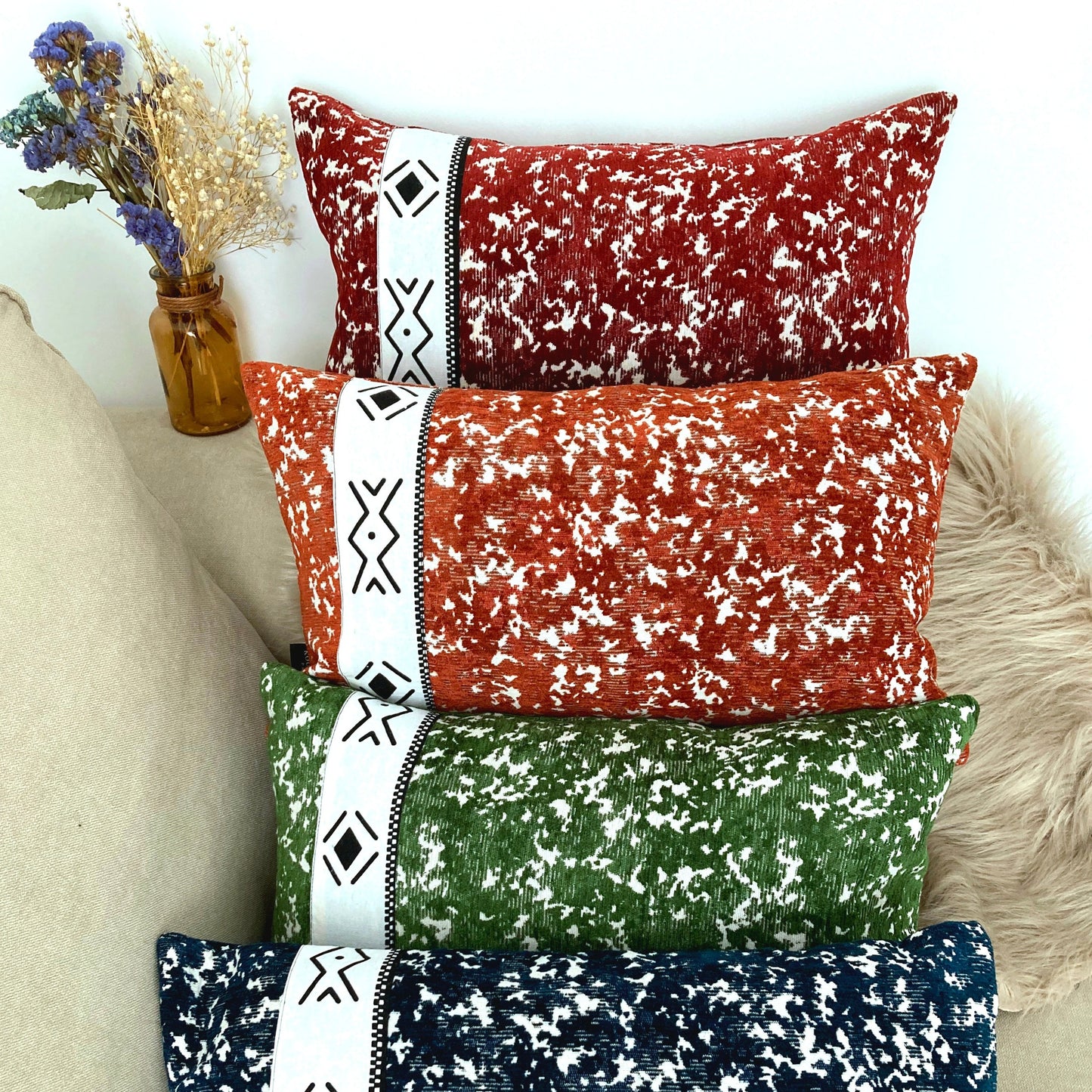Coussin Inse Wowenin Bleu