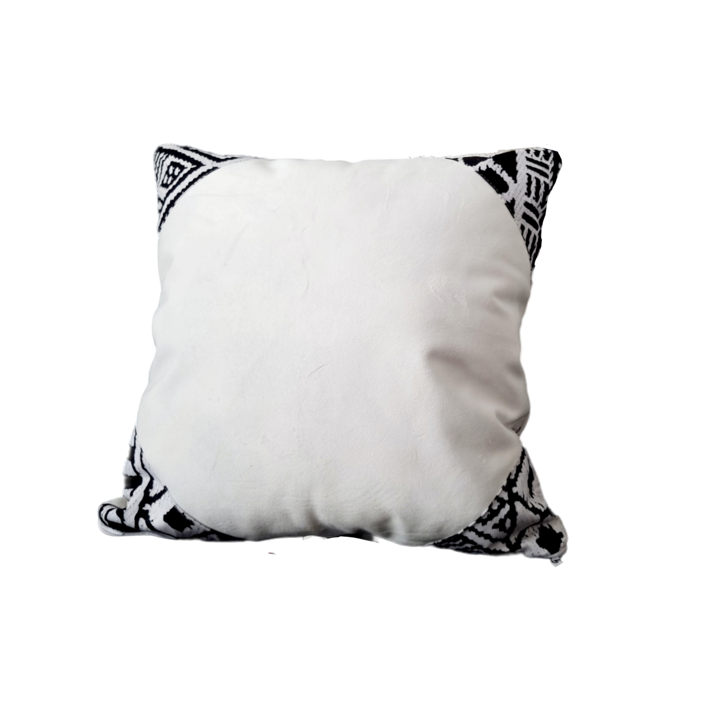 Coussin Neiji en velours et pagne antique