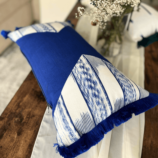Cojín Escapada Tropical 30X50 cm azul